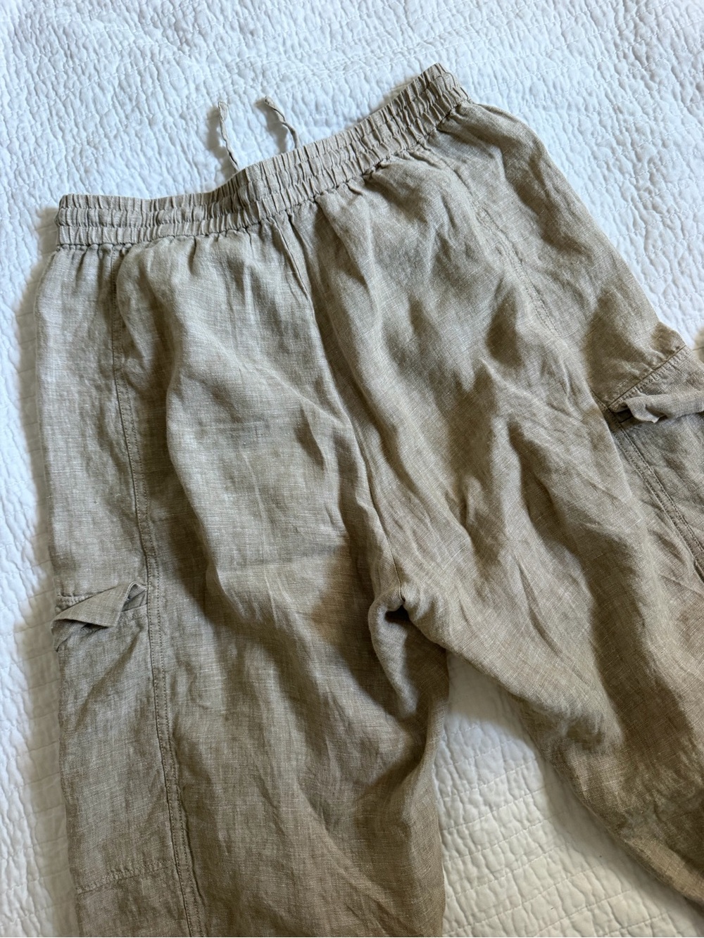 Everlane Cargo Curve Pant in Flax. Size M. - Picture 8 of 8